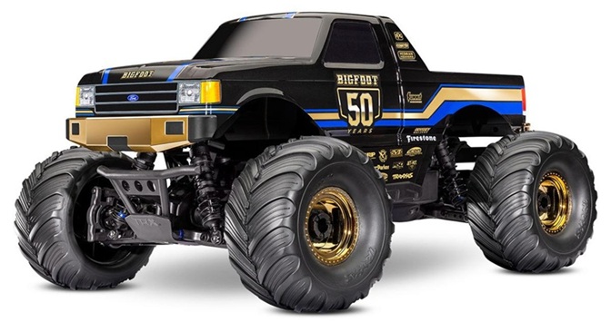 Traxxas Bigfoot® 1/10 RTR 4WD Brushless Monster Truck (50th Anniversary) w/BL-2s™ ESC & TQ 2.4GHz Radio