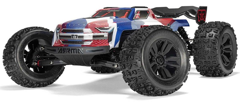 Arrma Kraton 6S BLX RTR 1/8 4WD Brushless Speed Truck (Blue/Red) (V6) w/SLT3 2.4GHz Radio