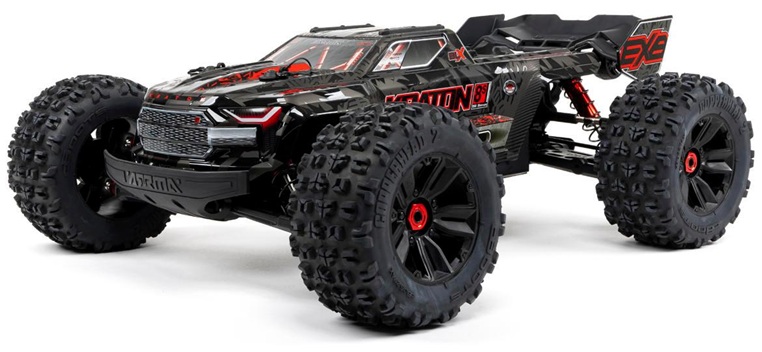 Arrma Kraton 8S BLX EXB Brushless RTR 1/5 4WD Monster Truck (Black) w/DX3 Radio, Smart ESC & AVC