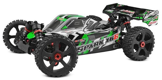 Corally Spark XB6 6S 4WD Brushless 1/8 RTR Basher Buggy (Green) w/2.4GHz Radio