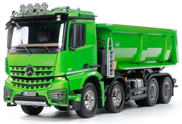 Tamiya 1/14 R/C Mercedes-Benz Arocs 4151 8x4 Tipper Truck Kit (Candy Green Edition)
