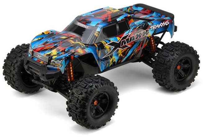 Traxxas X-Maxx 8S 1/6 4WD Brushless RTR Monster Truck (Rock N Roll) w/2.4GHz TQi Radio, TSM & Belted Tires