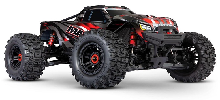 Traxxas Maxx WideMaxx 1/10 Brushless RTR 4WD Monster Truck (Red) w/TQi 2.4GHz Radio & TSM
