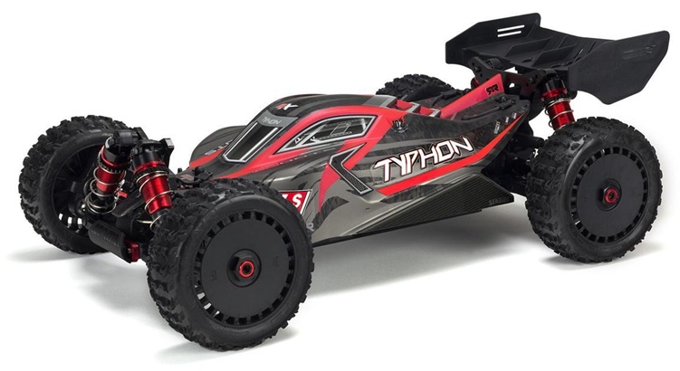 Arrma Typhon 6S BLX Brushless RTR 1/8 4WD Buggy (Red/Black) (V5) w/SLT3 2.4GHz Radio