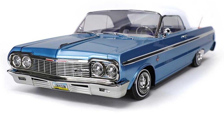 Redcat SixtyFour Chevrolet Impala 1/10 RTR Scale Hopping Lowrider (Blue/White) w/2.4GHz Radio