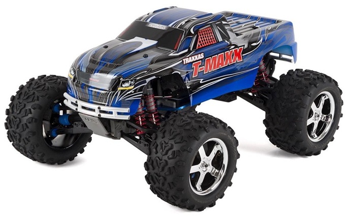 Traxxas T-Maxx 3.3 4WD RTR Nitro Monster Truck (Blue) w/TQi, TSM, Telemetry, Battery & DC Charger