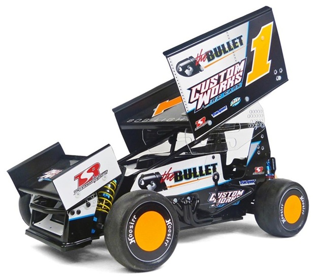 Custom Works Bullet 1/10 Electric Sprint Car Dirt Oval Kit (High Bite)