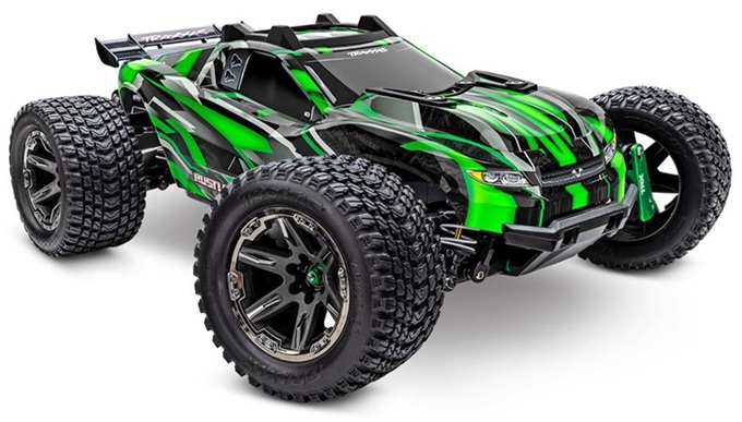 Traxxas Rustler 4x4 Ultimate 1/10 RTR Brushless Stadium Truck (Green) w/TQi 2.4GHz Radio & Link Module