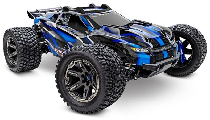 Traxxas Rustler 4X4 Ultimate 1/10 RTR Brushless Stadium Truck (Blue) w/TQi 2.4GHz Radio & Link Module
