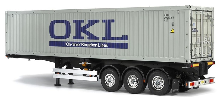Tamiya 1/14 3-Axle OKL Semi-Trailer Container Kit
