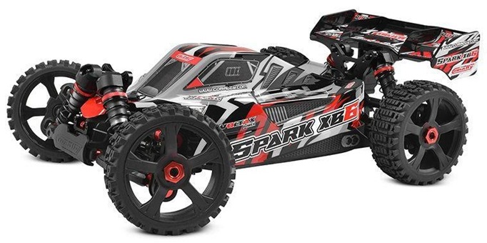 Corally Spark XB6 6S 4WD Brushless 1/8 Basher Roller Buggy (Red)