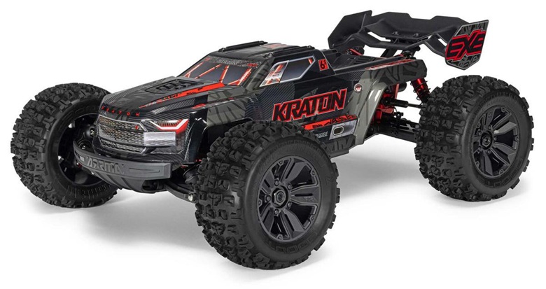 Arrma Kraton 6S EXB BLX RTR 1/8 4WD Brushless Speed Truck (Black) (V6) w/SLT3 2.4GHz Radio