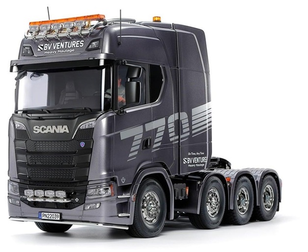 Tamiya 1/14 Scania 770 S 8x4/4 Semi Kit (Gun Metal Edition)